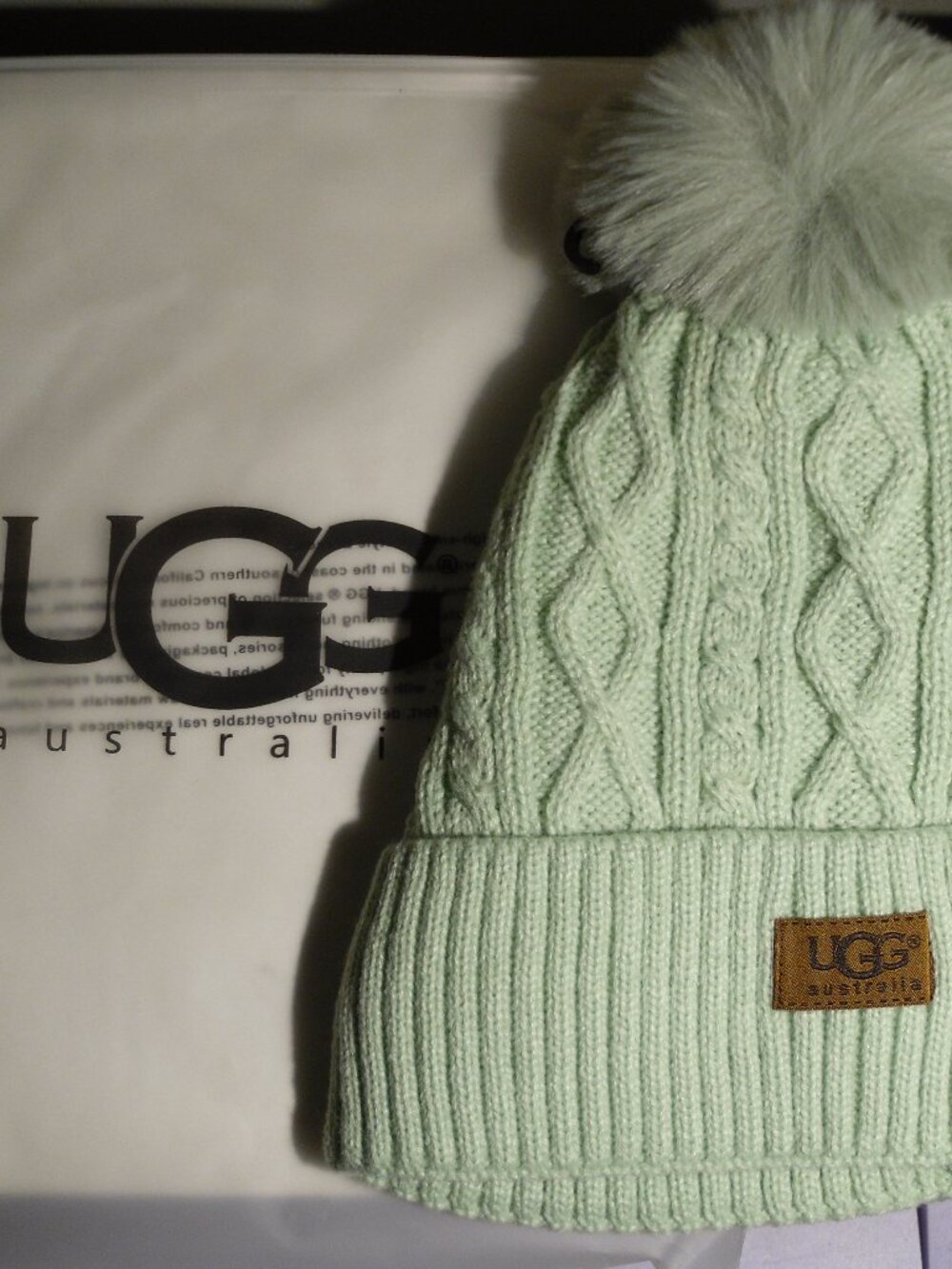 UGG Hat woman's mint green brand new